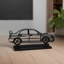 Subaru Impreza WRX STI Modèle 3D Décoration - Cadeau pour les amateurs de voi...