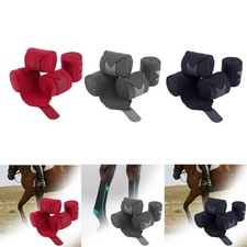 4 Pièces Bandes de Polo pour Chevaux Guêtres de Compétition Protection de