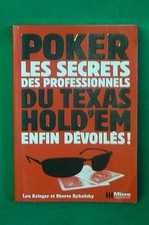 Livre POKER les secrets des professionnels du TEXAS HOLD'EM Lou Krieger Bykofsky