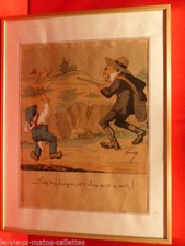 tableau aquarelle de chasse