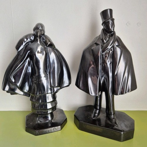 Paire statuettes art déco - statuettes,