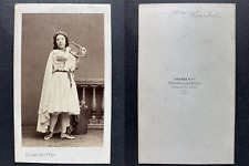 Disdéri, Paris, Pauline Viardot Vintage cdv albumen print. Tirage albuminé