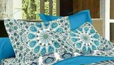 Handmade Reine Housse de Couette Indien Bohème Floral Coton Ensemble Literie