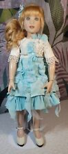 Rare- poupée blonde d'artiste Helen Kish- Chrysalis- 38 cm- comme neuve