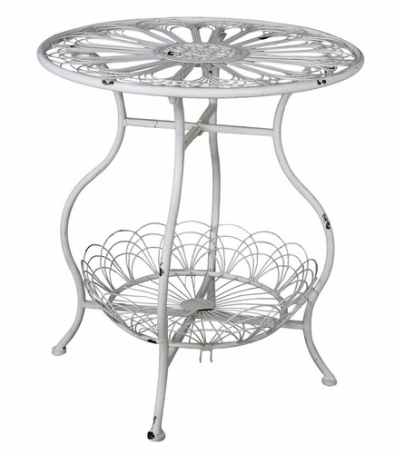 Table jardin blanc - table,