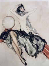 Rare grande gravure signée