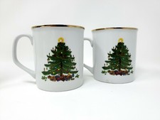 Set of 2 rim Gold Christmas