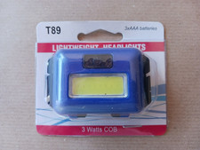 Petite lampe frontale a cob led 3 réglages éclairage puissant