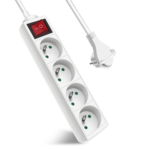 Multiprise prises avec - 4,