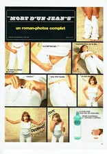 Publicité Advertising 119 1980 Contrex eau minérale perte poids "mort d'un  jean