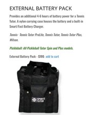 Sports Tutor External Battery