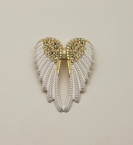 Broche aile ange blanches - d'ange,