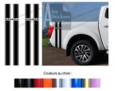 2 X BANDES DECO COTES BENNE  POUR NISSAN NAVARA 4X4 AUTOCOLLANT STICKER BD617-1