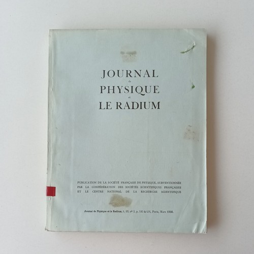 Journal physique le - et,