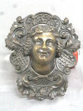 🇫🇷 ANCIEN COIN DE BILLARD BRONZE ANTHROPOMORPHE RÉCEPTACLE DE BOULE