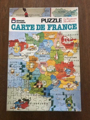 Puzzle carte france - de, "