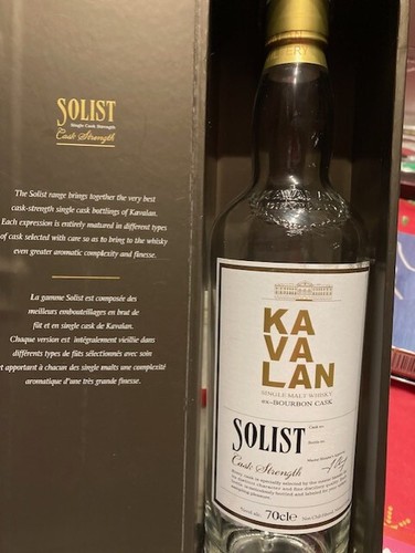 Whisky kavalan solist bourbon - solist,