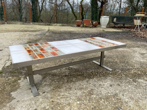 Table basse métal - basse, en
