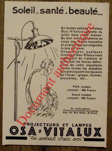 Publicité ancienne osa - publicité,