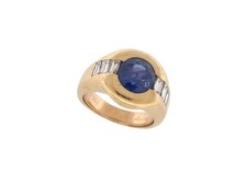 VINTAGE BAGUE POIRAY SERTIE