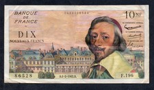 RARE BILLET 10 NOUVEAUX FRANCS