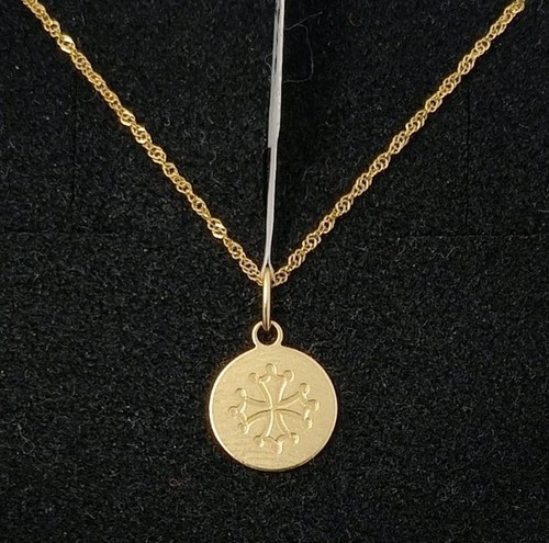 Pendentif chaîne or 18k - or,