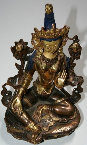 Statue bouddhiste tara bronze - bouddhiste,