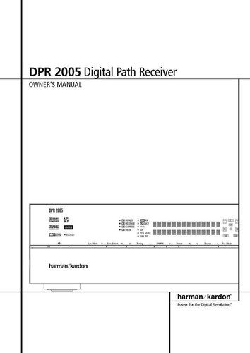 Harman kardon dpr 2005 - kardon, dpr-2005