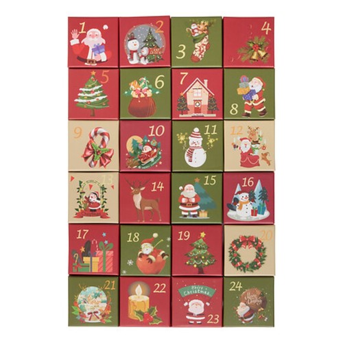 Calendrier avent carton - calendrier, l'avent
