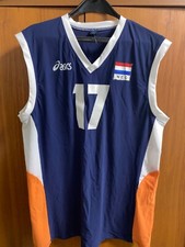 Maillot de basketball Asics Netherlands #17 Lubberts pour homme taille 3XL
