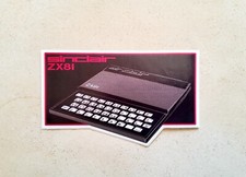 Autocollant Ordinateur SINCLAIR  ZX81 PC  vintage 80’s magazine rétro gaming