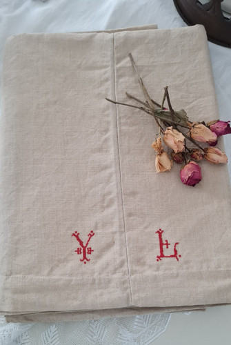 Ancien drap lin - ancien,
