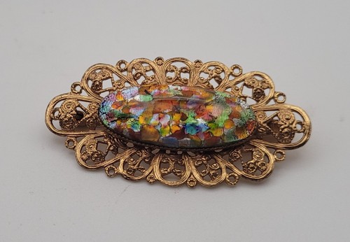 Broche vintage filigrane - broche,