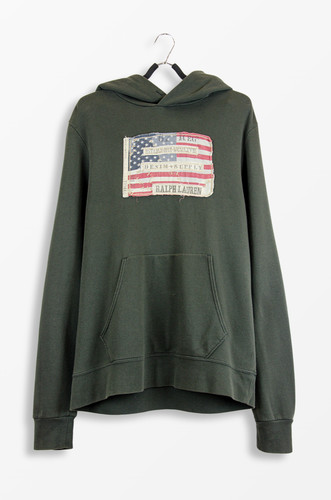 Sweat capuche patch drapeau - à,
