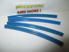Lego - 4x Train Track Rail Curved Inside 1x14 14x1 3230 Blue/Bleu/Blau