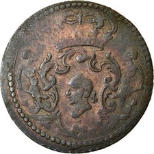 Monnaie, États italiens, CORSICA, General Pasquale Paoli, 4 Soldi, 1766