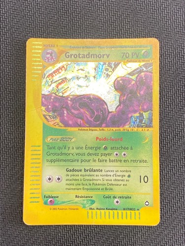 Carte pokémon grotadmorv - carte,