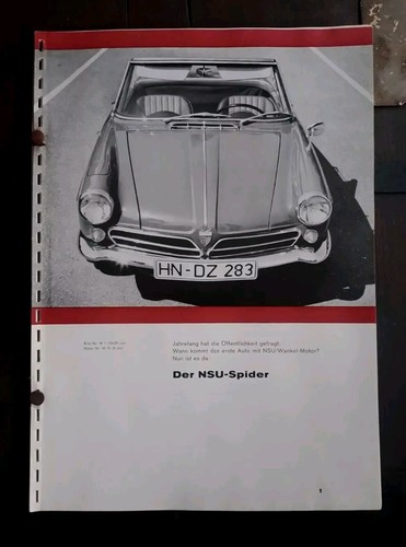 Der nsu spider moteur - der,