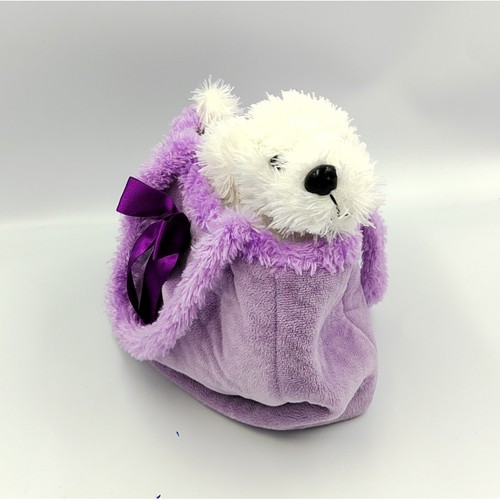 Doudou peluche chien - , blanc