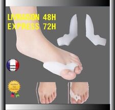 2 Ortheses  Hallux Valgus 2 DOIGTS Silicone oignons  pieds orteils