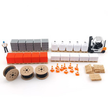 HO Lot 60 Pcs Chantier, 1/87 H0 Décor Train Modélisme Maquette Chargement Camion