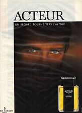 PUBLICITE ADVERTISING  1990   LORIS AZZARO  parfum ACTEUR
