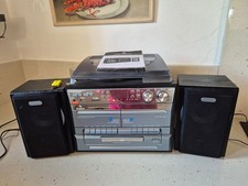 chaine Mini HiFi AUNA TCD-386WE - RADIO/CD/2 cassettes / USB / SD -PHONO - neuve