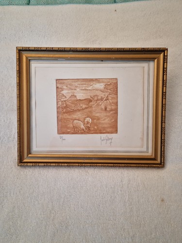 Ancien tableau basque signé - ancien,