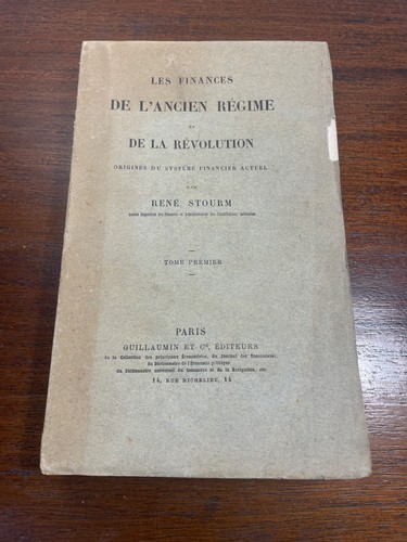 Livre les finances ancien - de, l'ancien