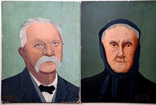 Anciens tableaux une paire - tableaux,