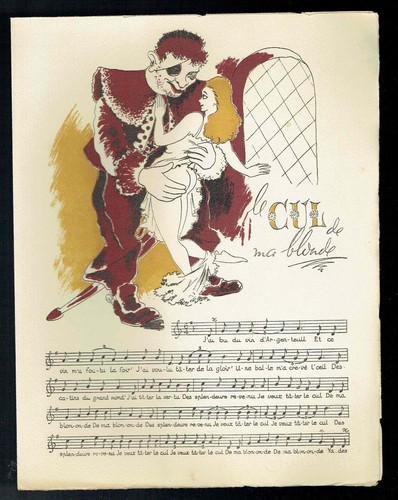 Curiosa partition chanson - partition,