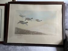 Gravure Léon Danchin Perdrix 