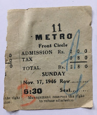 Billet De Film Bollywood