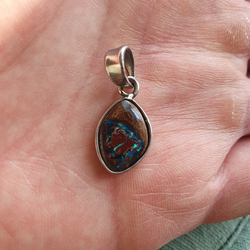 Pendentif opale boulder koroit - pendentif,